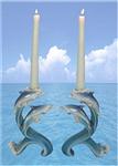 DOLD30664 Dolphin Elegance Dolphin Candle Holder set